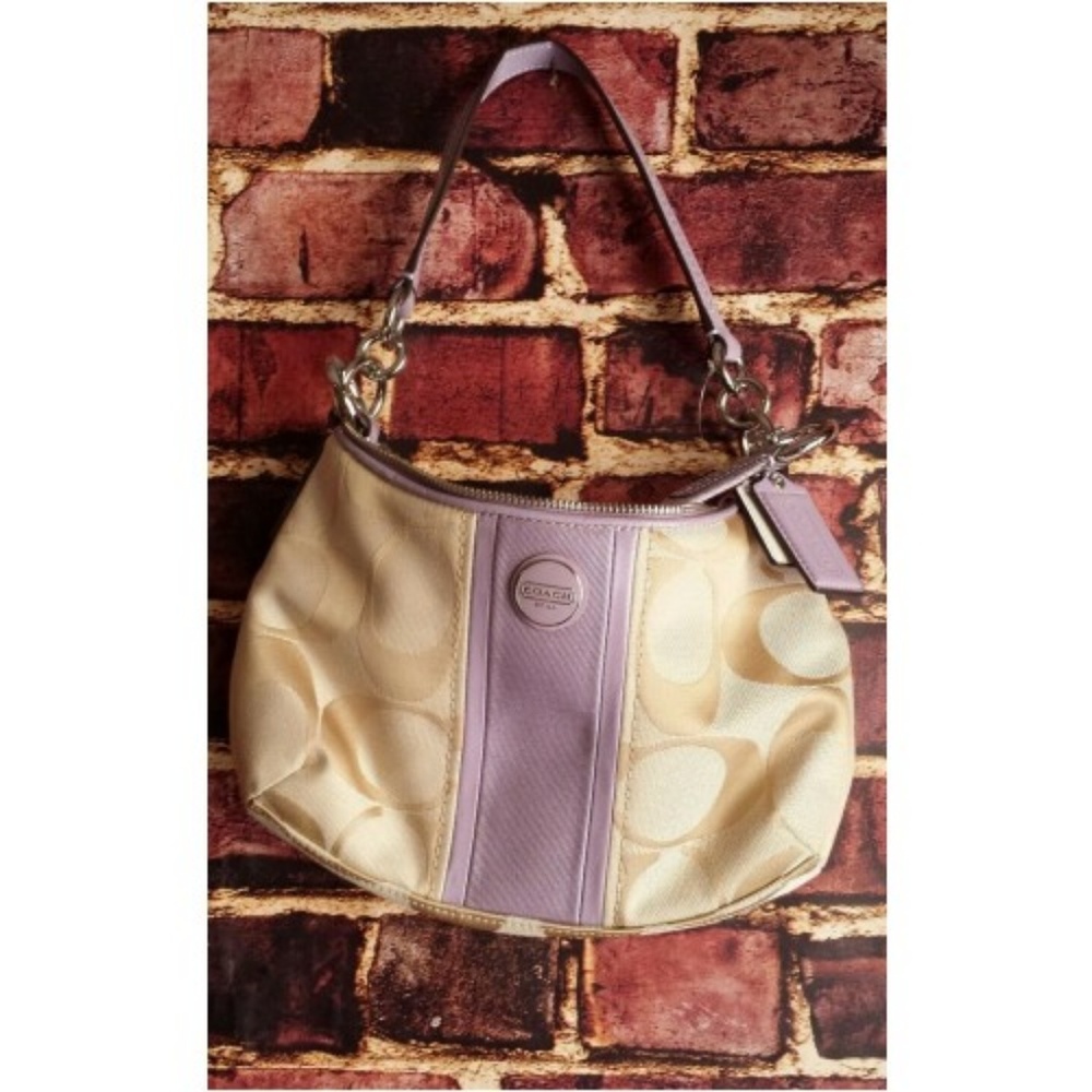 Coach Signature Stripe Demi Shoulder Crossbody - Picture 2 of 8